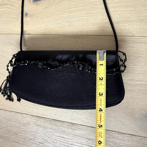 Vintage 90s Y2K Mini Embellished Purse Beaded Fancy Shoulder Bag Evening Clutch - Picture 5 of 9